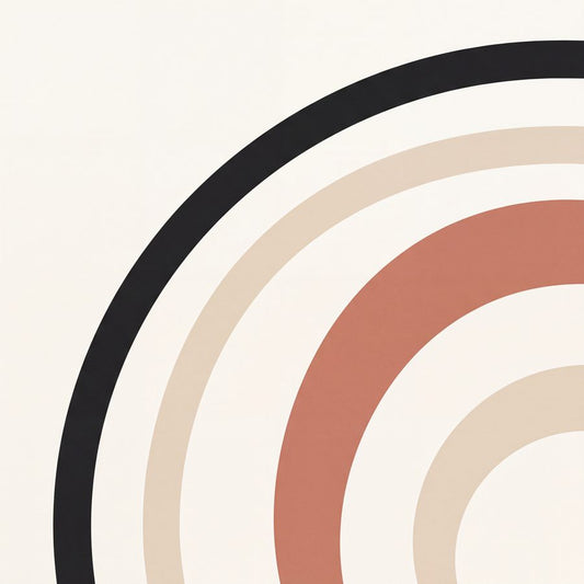 Slow Tide Rings | Abstract Minimal Printable Wall Art Print by Form & Field — print preview