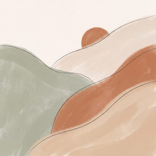 Drifting Landforms | Boho Neutral Printable Wall Art Print by Saffron & Sage — print preview