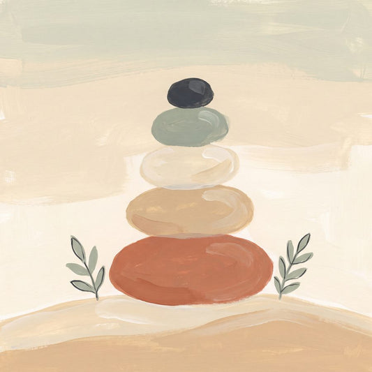 Quiet Balance | Boho Neutral Printable Wall Art Print by Saffron & Sage — print preview
