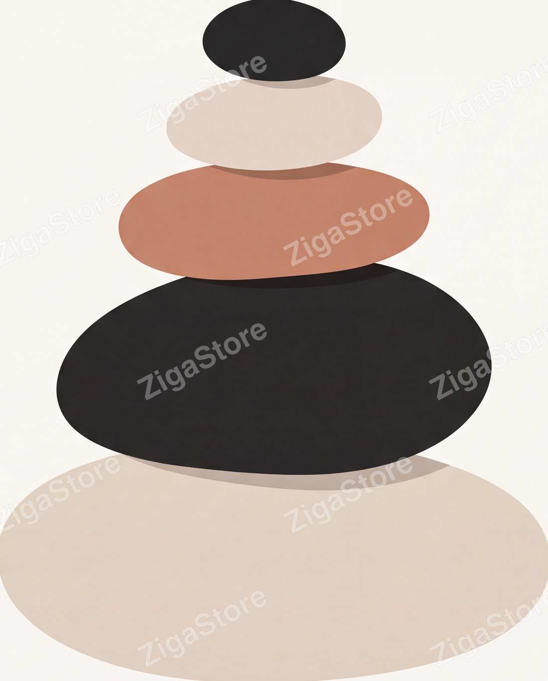 Slowtide & Stonefall — 3 Abstract Minimal Bedroom Prints by Form & Field — print preview (watermarked)