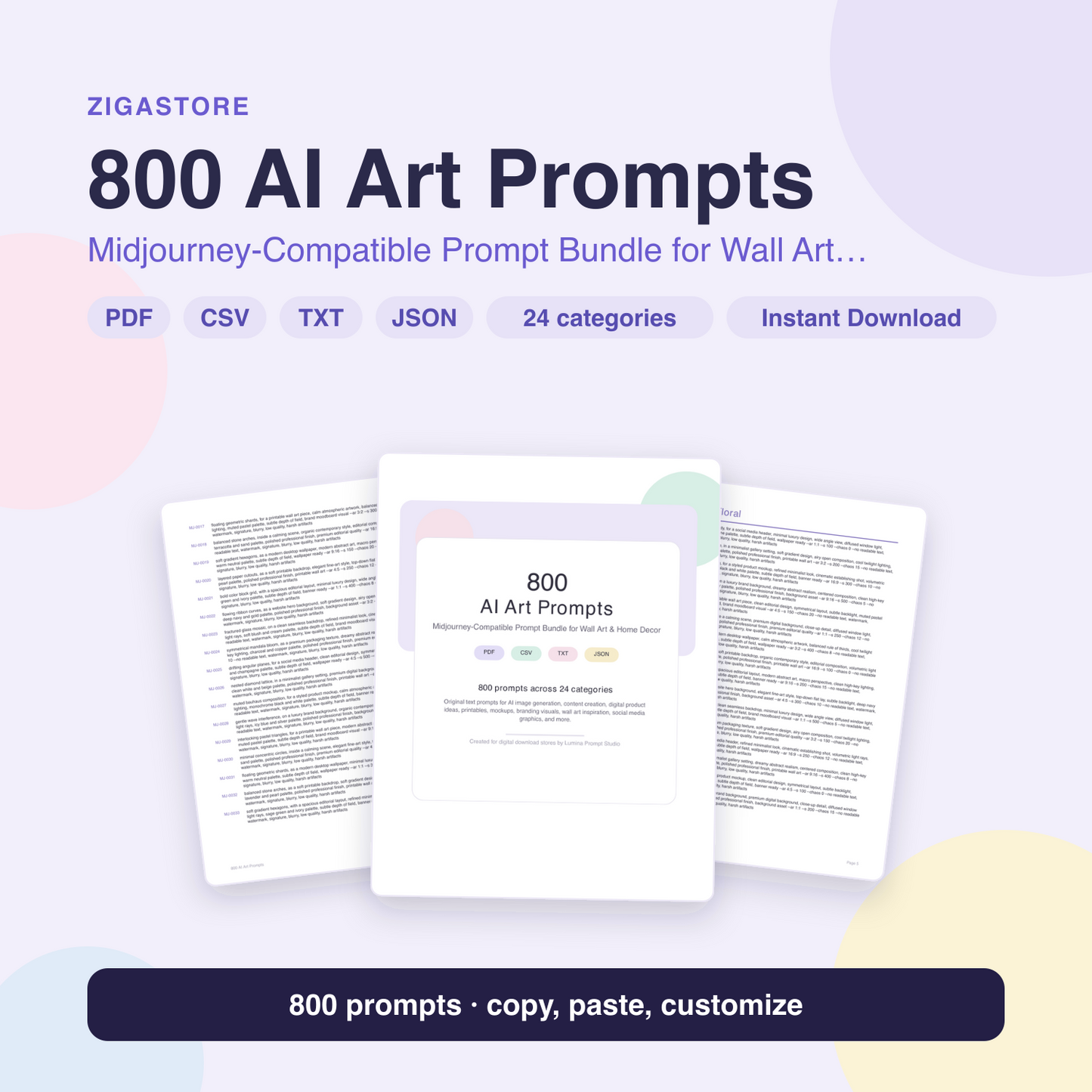 800 Midjourney Art Prompts for Stunning Wall Art & Decor