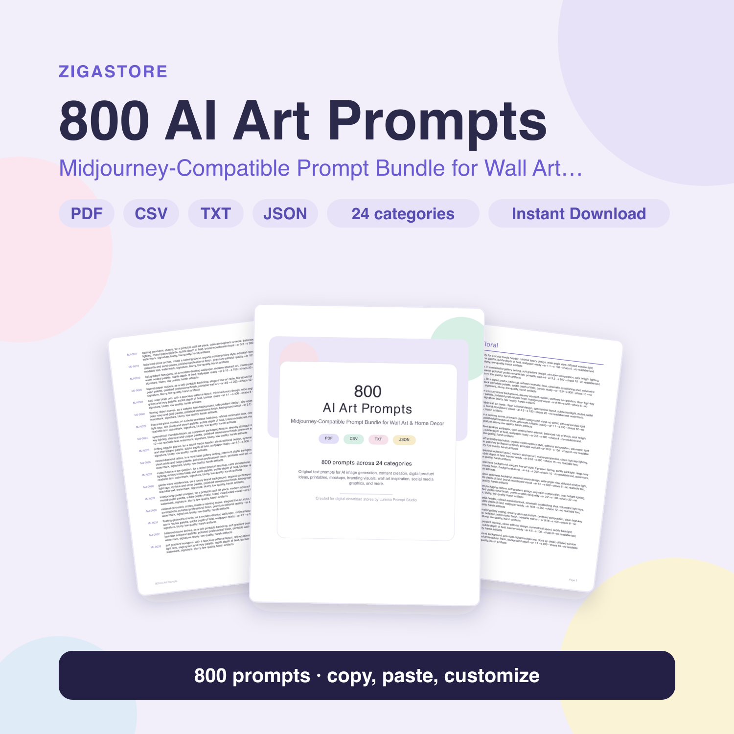 800 Midjourney Art Prompts for Stunning Wall Art & Decor