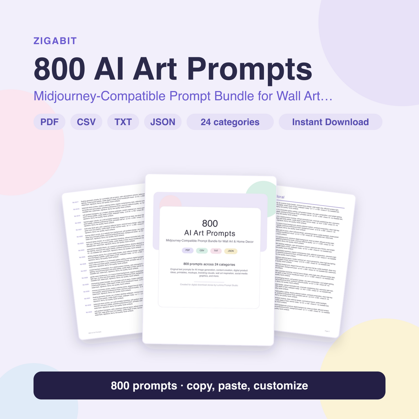 800 Midjourney Art Prompts for Stunning Wall Art & Decor