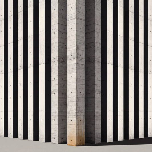 Colonnade Cadence | Concrete Brutalist Printable Wall Art Print by Brutalist Bloom — print preview