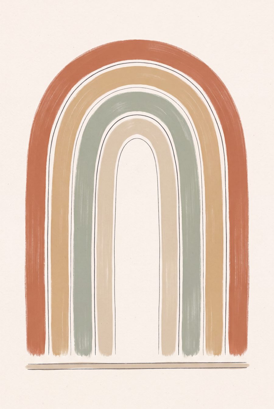 Sunrise Strata Boho Gallery Wall Set by Saffron & Sage — print preview