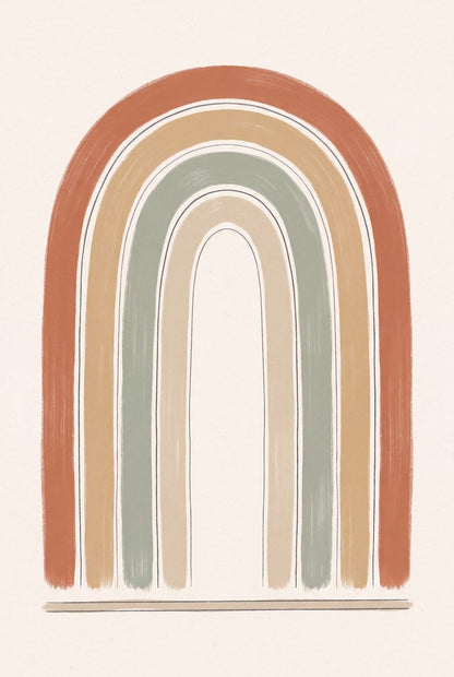 Sunrise Strata Boho Gallery Wall Set by Saffron & Sage — print preview