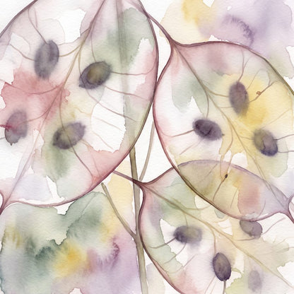 Silverpod Honesty, Backlit | Pressed Botanical Printable Wall Art Print by Pressed Petal — print preview