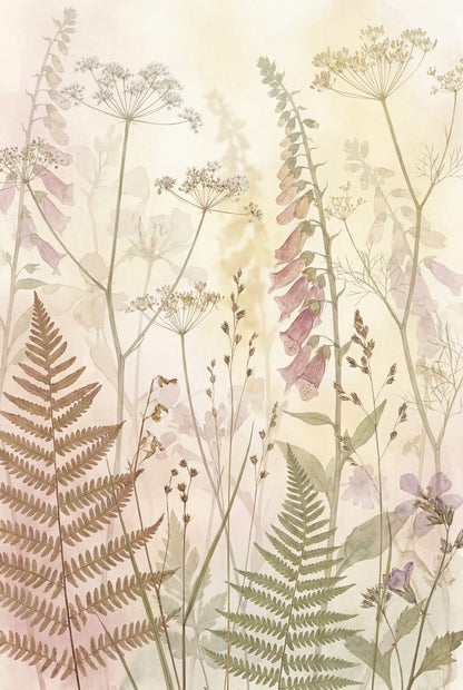 Fernlight & Silverpod Herbarium — 3 Pressed Botanical Prints by Pressed Petal — print preview