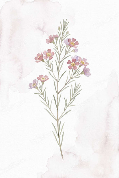 Pressed Botanical Gallery Wall Set | 3 Printable Boho Prints by Pressed Petal — print preview (watermarked)