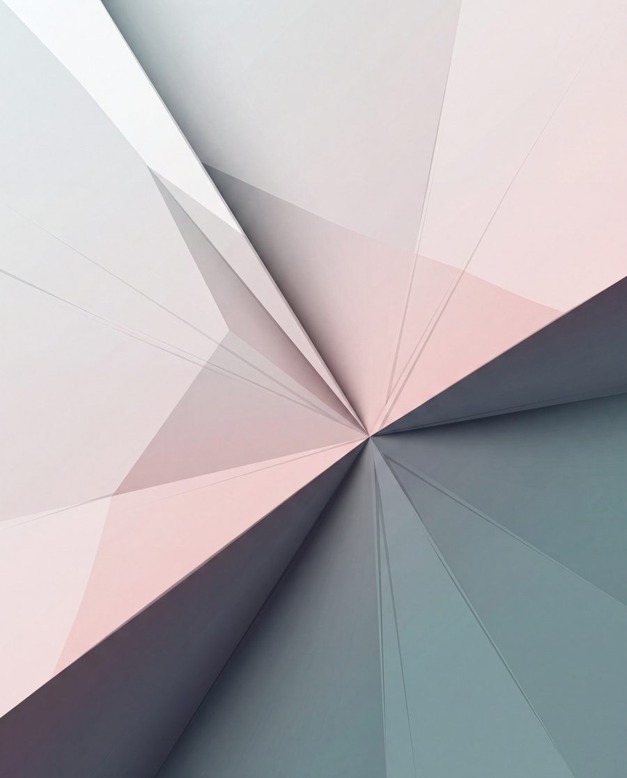 Creaseline Meridian | 3-Piece Geometric Paper Gallery Wall Set by Origami Sky — print preview