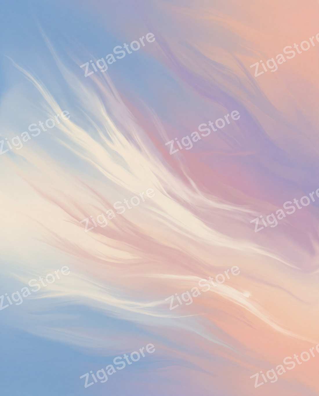 Veil & Vesper Skies — 3-Piece Pastel Sky Gallery Wall Set by Halcyon Skies — print preview (watermarked)