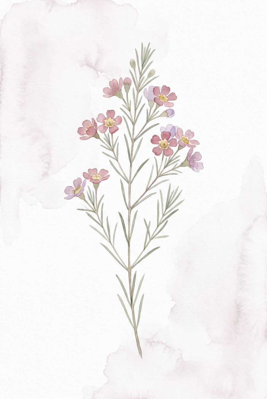Wildflower Specimen Study | Pressed Botanical Printable Wall Art Print by Pressed Petal — print preview