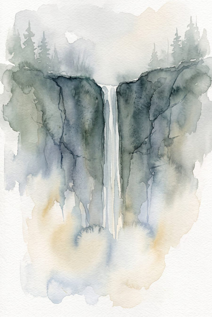 Threadwater Vale — Soft Watercolour 3-Piece Gallery Wall Set by Tea & Tide