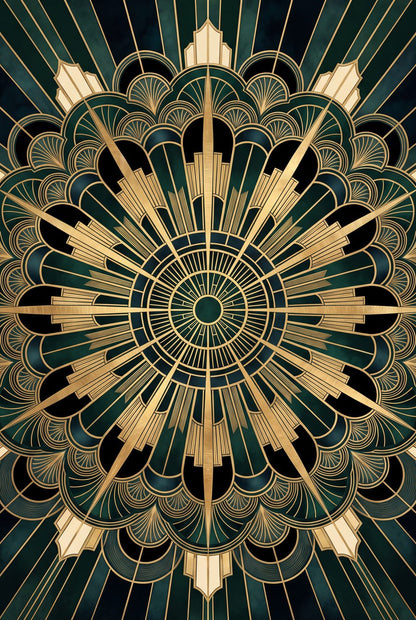 Gilded Reverie Art Deco Gallery Wall Set | 3 Printable Prints by Marrow & Gold — print preview