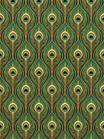 The Emerald Soirée Suite — Art Deco Gatsby Dining Wall Art Set of 3 by Marrow & Gold — print preview