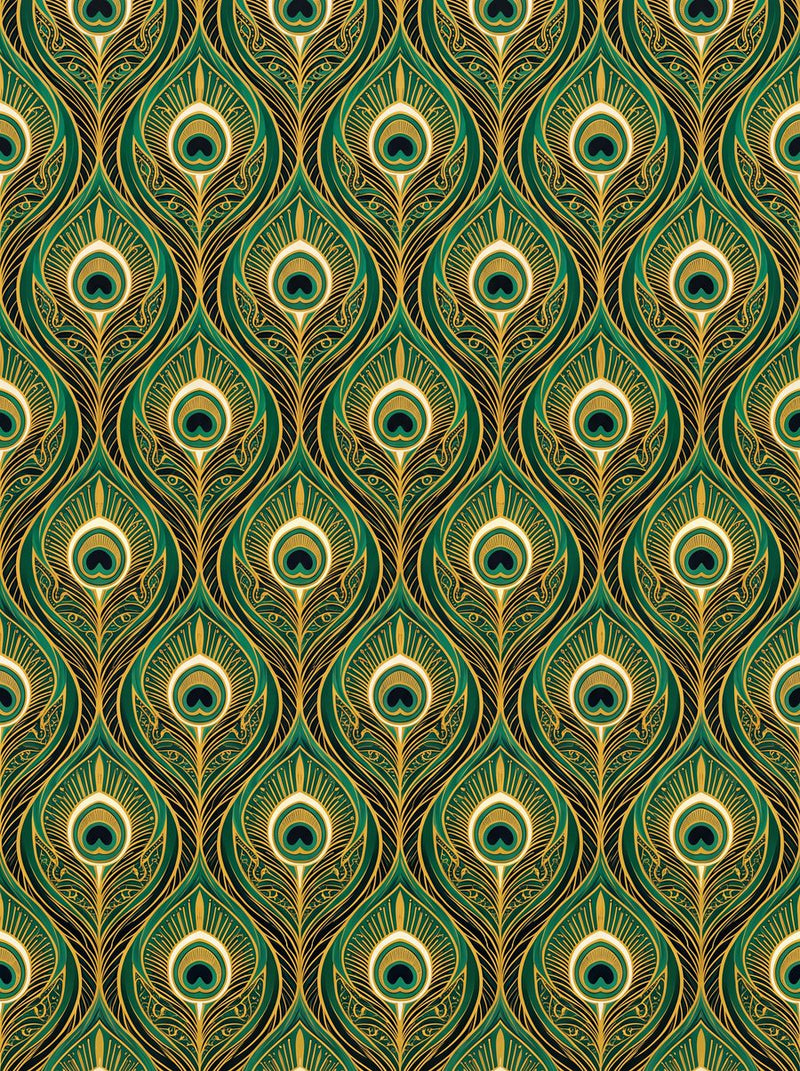 The Emerald Soirée Suite — Art Deco Gatsby Dining Wall Art Set of 3 by Marrow & Gold — print preview shown framed at true scale in an illustrated room preview