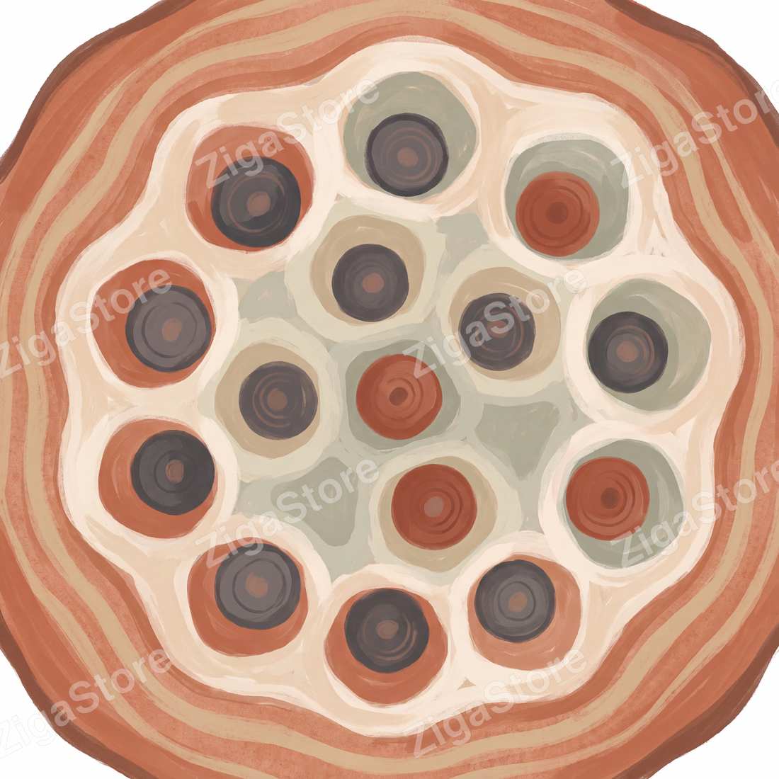 Tincture & Terrain — Boho Apothecary Wall Art Set of 3 by Saffron & Sage — print preview (watermarked)