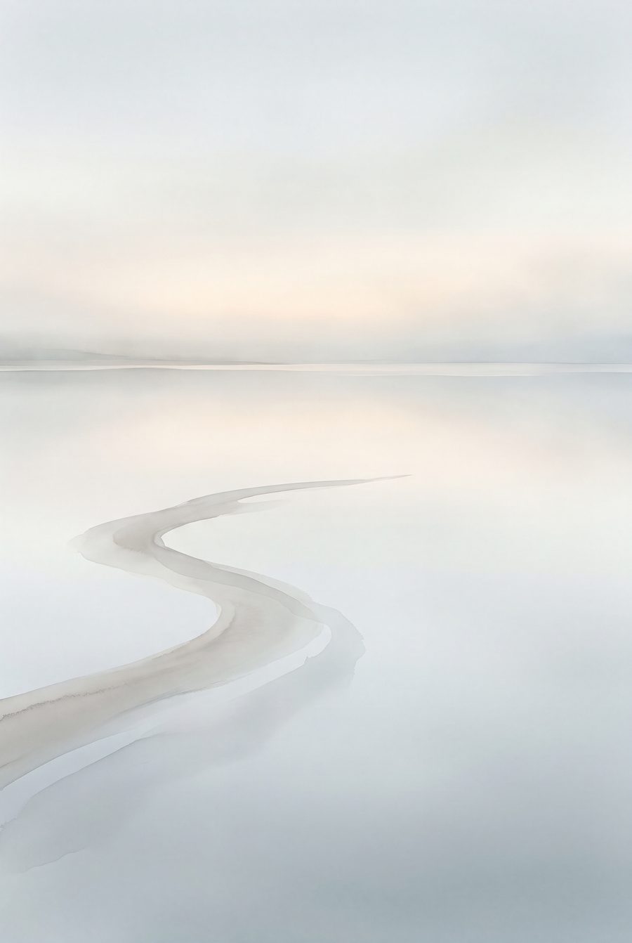 Tideglass Reach Coastal Wall Art — Calm Dawn Sea Print by Tidewater Studio — print preview