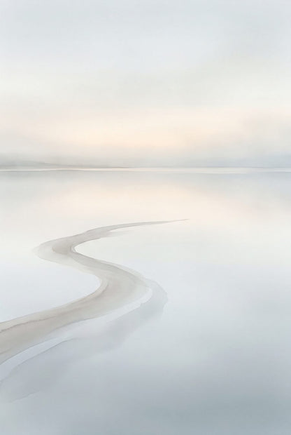 Tideglass Reach Coastal Wall Art — Calm Dawn Sea Print by Tidewater Studio — print preview
