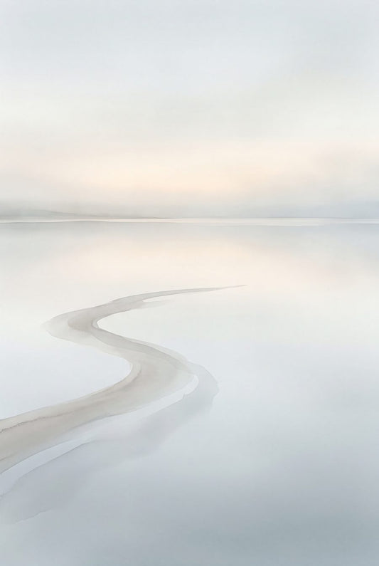 Tideglass Reach Coastal Wall Art — Calm Dawn Sea Print by Tidewater Studio — print preview