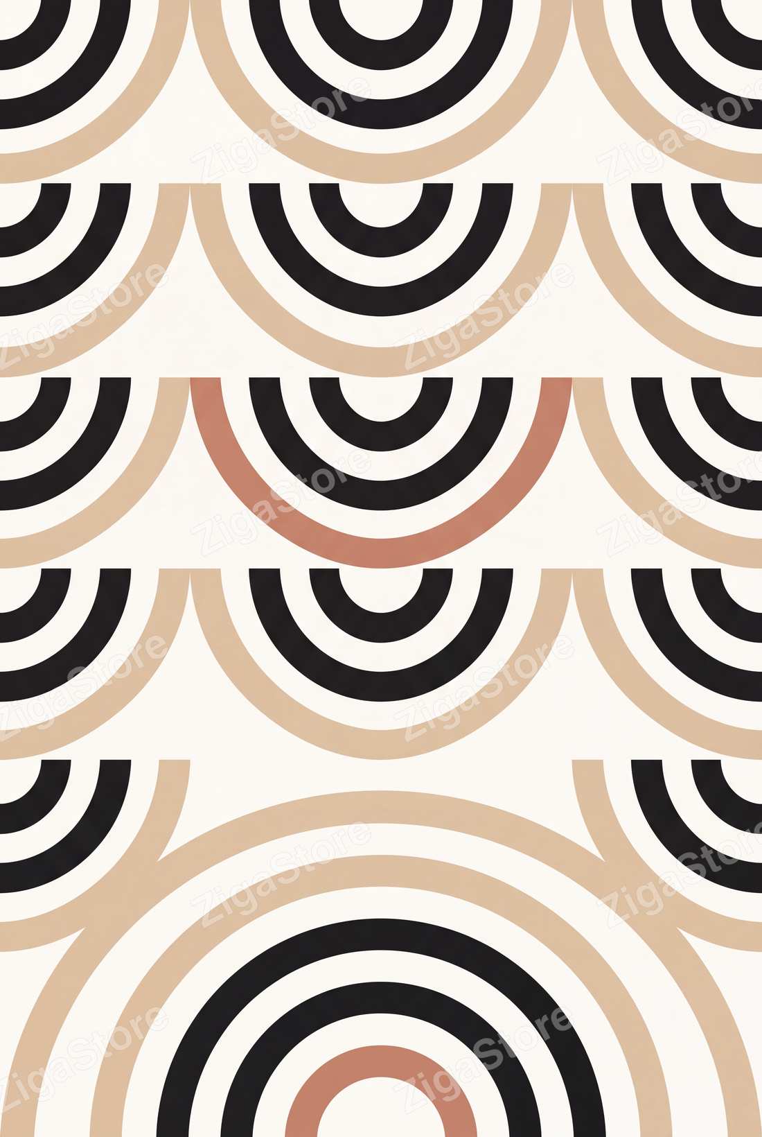 Slowtide & Stonefall — 3 Abstract Minimal Bedroom Prints by Form & Field — print preview (watermarked)