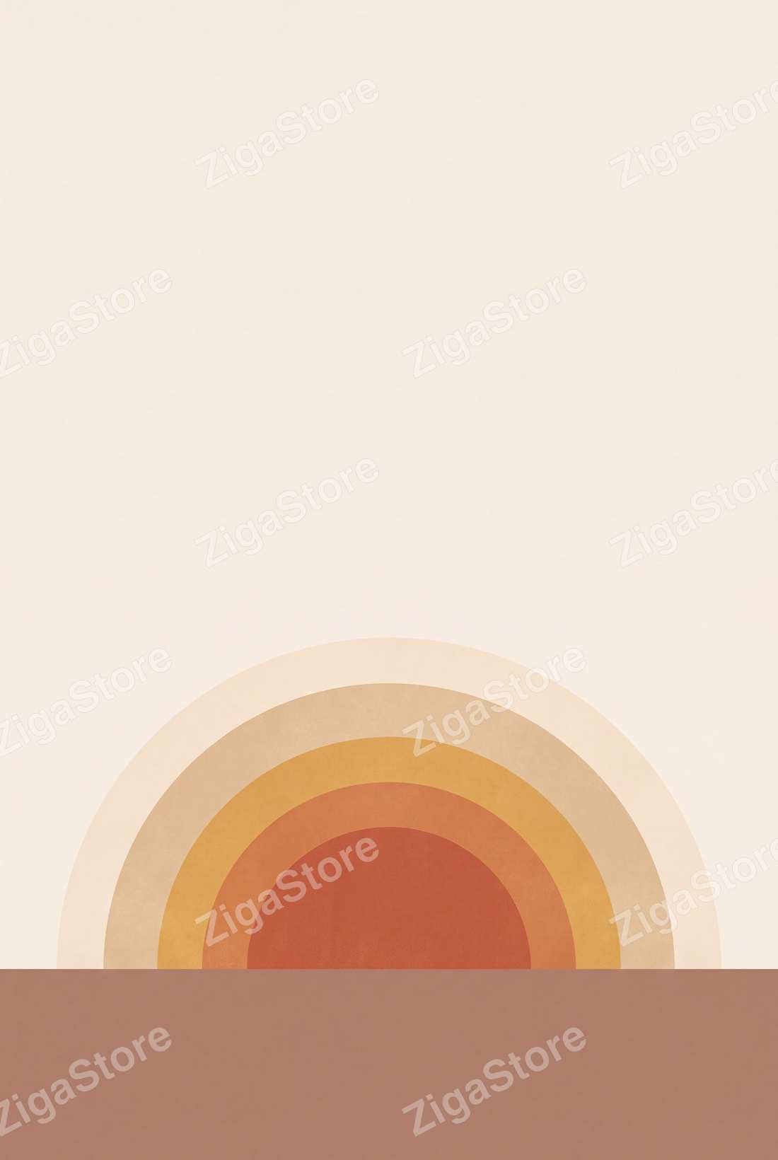 Desert Terracotta Gallery Wall Set | 2 Printable Boho Prints by Dune & Clay — print preview (watermarked)