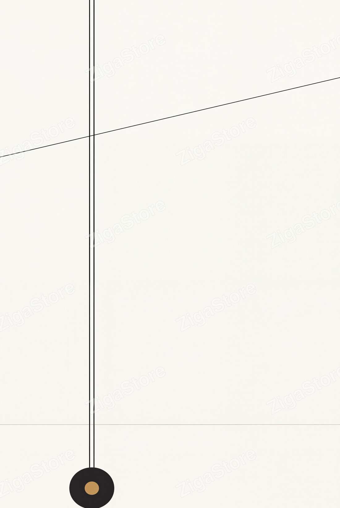 Plumbline & Cantilever | 3-Piece Abstract Minimal Office Wall Art by Form & Field — print preview (watermarked)