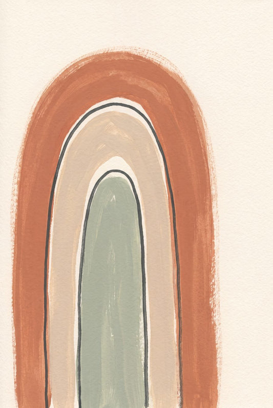 Nested Arches | Boho Neutral Printable Wall Art Print by Saffron & Sage — print preview