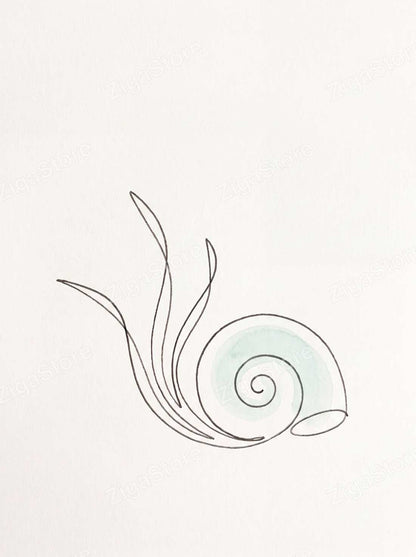 Coastal Line Art Set of 3 | Minimal Bathroom Wall Prints by Slate & Sparrow — print preview (watermarked)