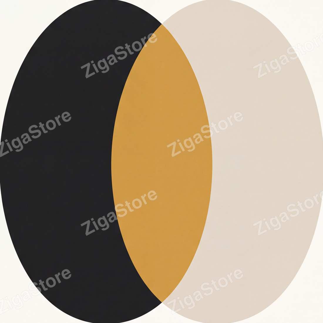 Counterpoise Studies | 3-Piece Abstract Minimal Wall Art Set by Form & Field — print preview (watermarked)