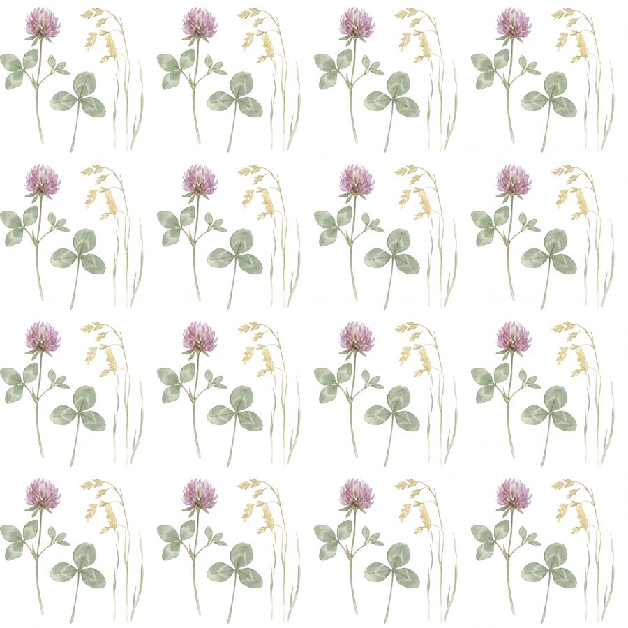 Harebell & Wild-Lace Pressings | 3 Pressed Botanical Nursery Prints by Pressed Petal — print preview