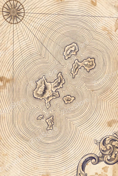 Fathom & Firmament — Vintage Cartographic Gallery Wall Set of 3 by Cobalt Atlas — print preview (watermarked)