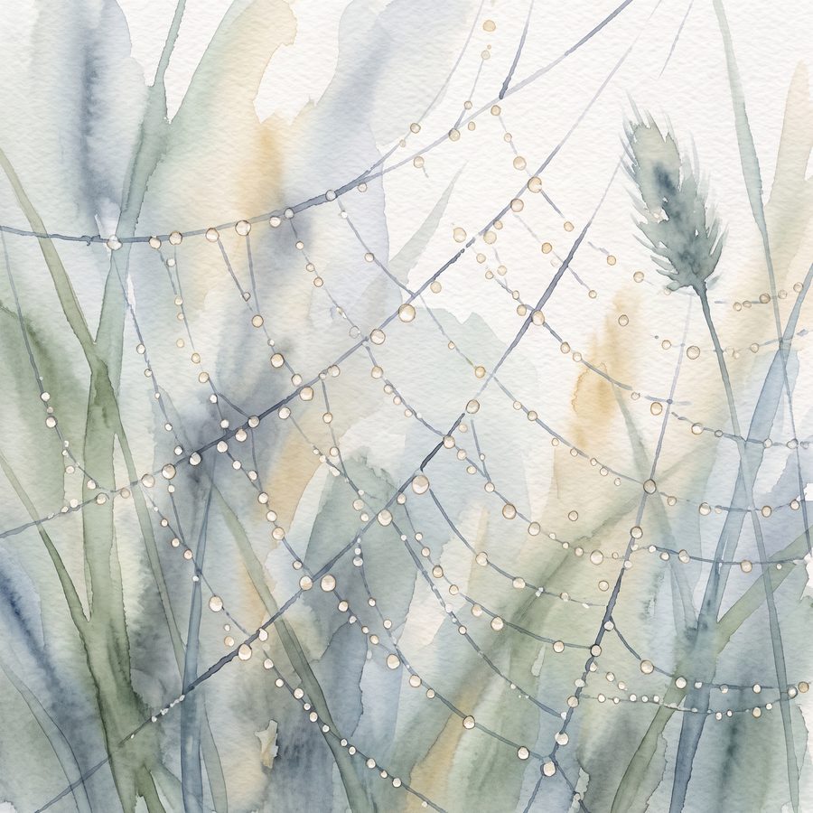 Threadwater Vale — Soft Watercolour 3-Piece Gallery Wall Set by Tea & Tide — print preview
