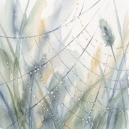 Threadwater Vale — Soft Watercolour 3-Piece Gallery Wall Set by Tea & Tide — print preview