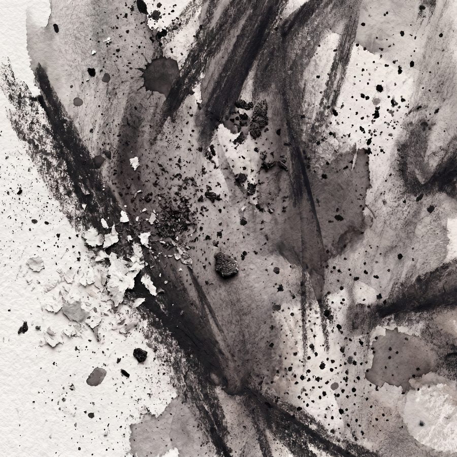 Cinder Kinetics | 3-Piece Charcoal Abstract Office Wall Art Set by Ember & Ash — print preview