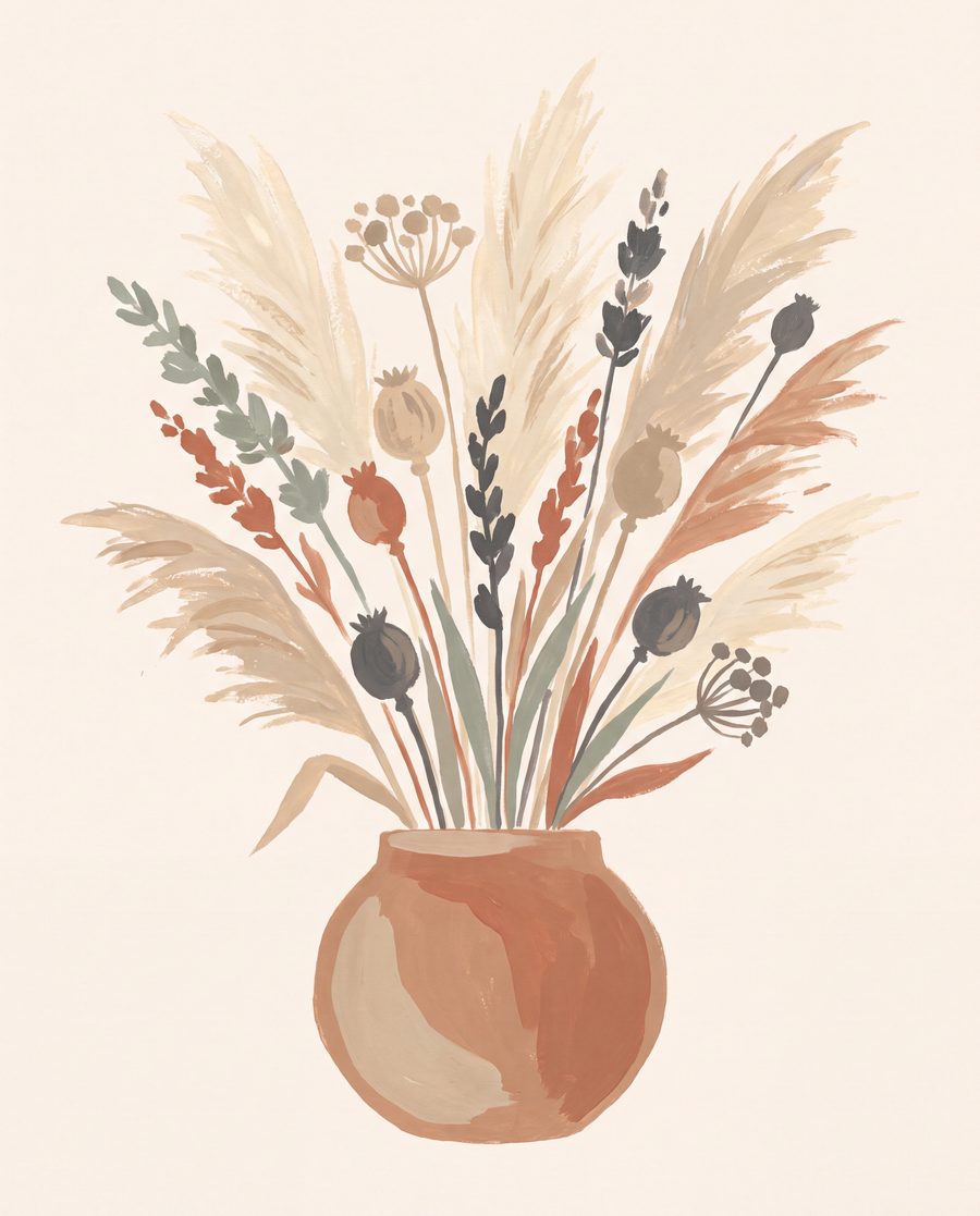 Boho Neutral Nursery Gallery Wall Set - 3 Printable Prints by Saffron & Sage — print preview