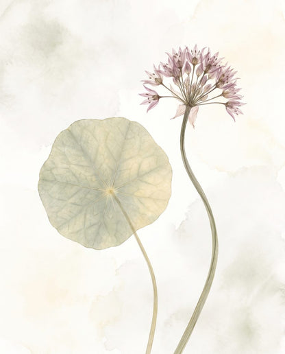 Fennel Hollow Pressings — Pressed Botanical 3-Print Kitchen Set by Pressed Petal — print preview