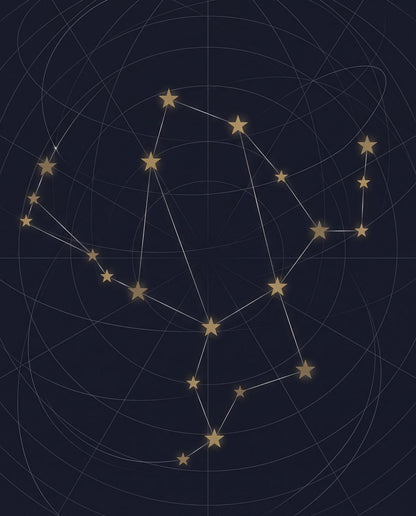 Drowned Light Dark Celestial Star Map Set — 3 Printable Prints by Nocturne Press — print preview