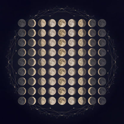 Gothic Celestial Wall Art | Set of 2 Printable Moon Prints by Nocturne Press — print preview