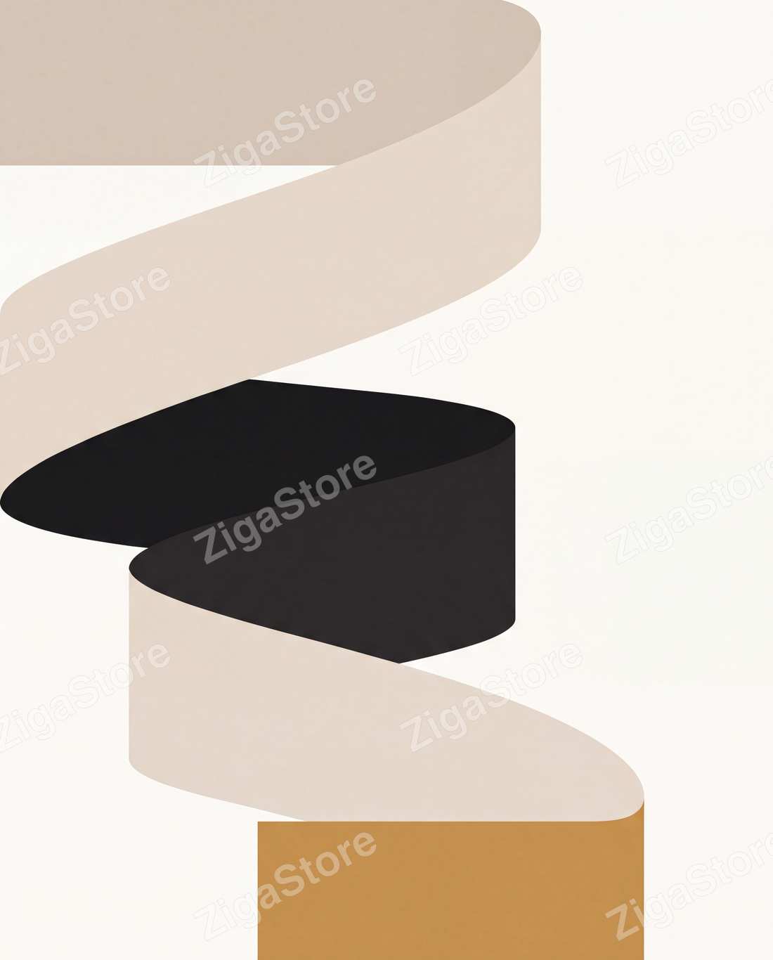 Counterpoise Studies | 3-Piece Abstract Minimal Wall Art Set by Form & Field — print preview (watermarked)