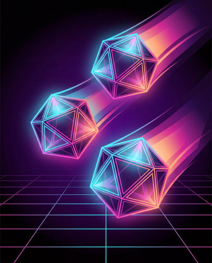 Voltcrest Arcade Synthwave Gaming Room Wall Art — Set of 3 by Prism & Pulse — print preview