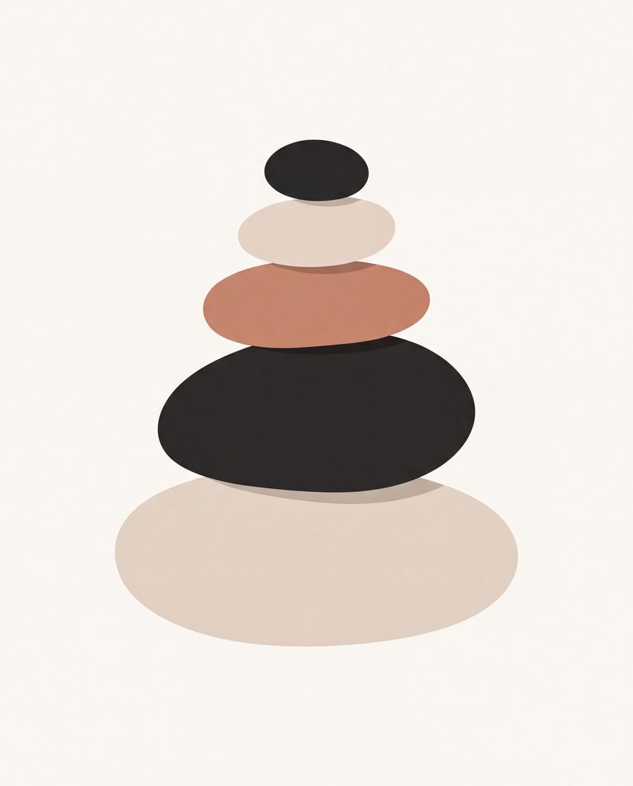 Slowtide & Stonefall — 3 Abstract Minimal Bedroom Prints by Form & Field — print preview