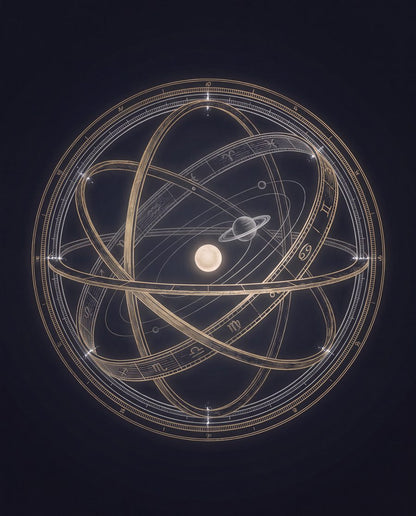 Vesper Mechanica | 3-Piece Dark Celestial Moon Phase Wall Art by Nocturne Press — print preview