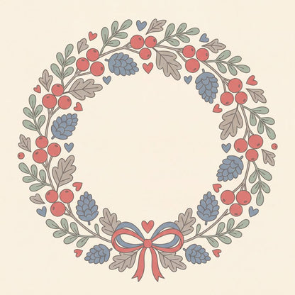 Lingonberry Hearth Folk Trio | 3 Scandi Christmas Wall Prints by Linden Row — print preview