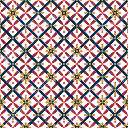 Pomegranate & Marigold Pantry Blocks – 3 Folk Kitchen Prints by Monsoon Atelier — print preview (watermarked)