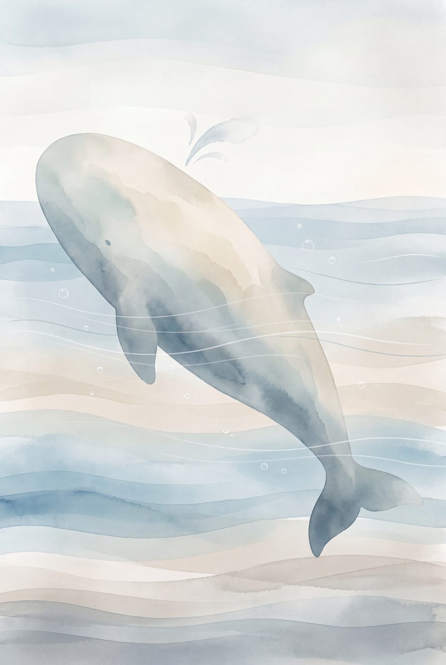 Hushabye Harbour Nursery Wall Art Set — 3 Coastal Prints by Tidewater Studio — print preview